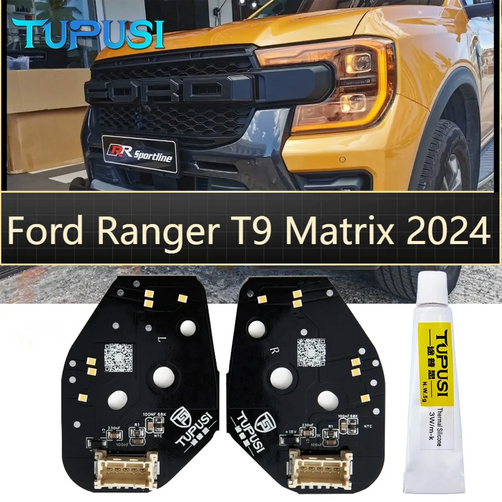 

For Ford Ranger T9 Matrix Turn Signal Module DRL Color Change To Amber Headlight Daylight Boards Replace Functional Car Light