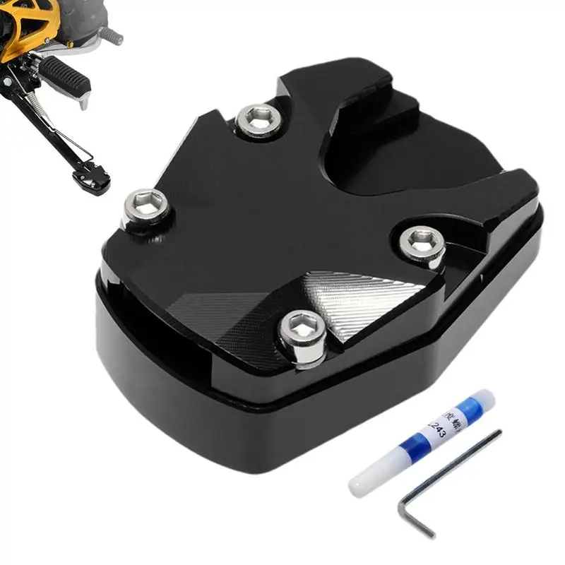 Kick Stand Plate For Motorcycle Anti Sinking Plate Support Accessory Motorcycle Kickstand Foot Plate Foot Plate Motorbike tools
