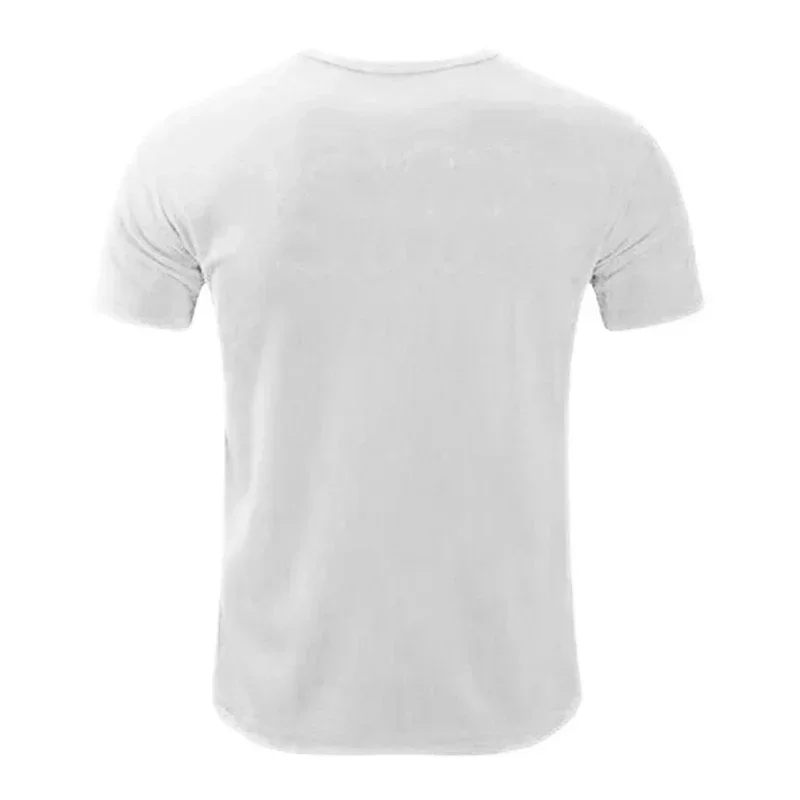 Mens Quick Dry Sports Short Sleeve T Shirt ANIMAL Letter Fitness Shirt Gym Running T-Shirt Men Casual Breathable Sportswear