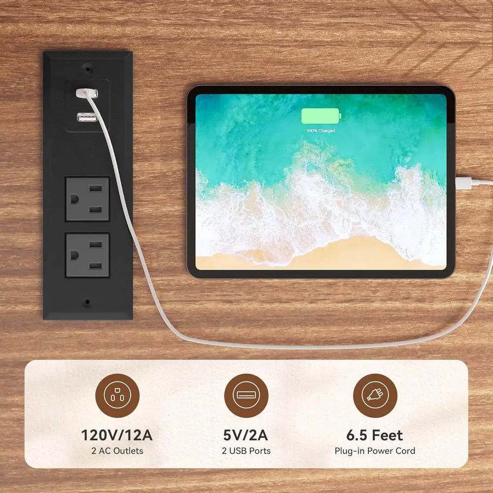 Caffettiera da 47" con porta calici e presa di corrente, armadietti a buffet con contenitore, credenza da fattoria con fienile scorrevole