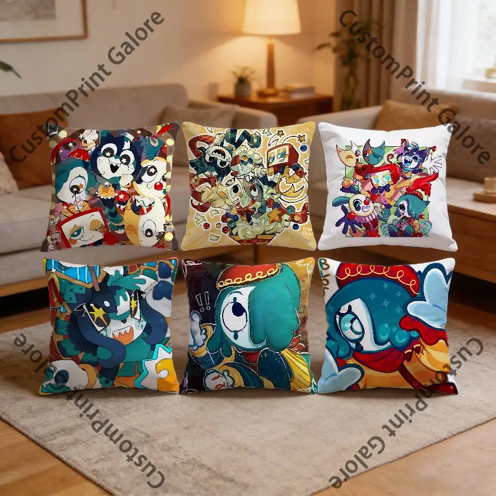 

S-Show-T-Time D-Dandys Pillow Cover Polyester Square Cushion Case 45 cm Decorative for Home Couch Bed Car Decor