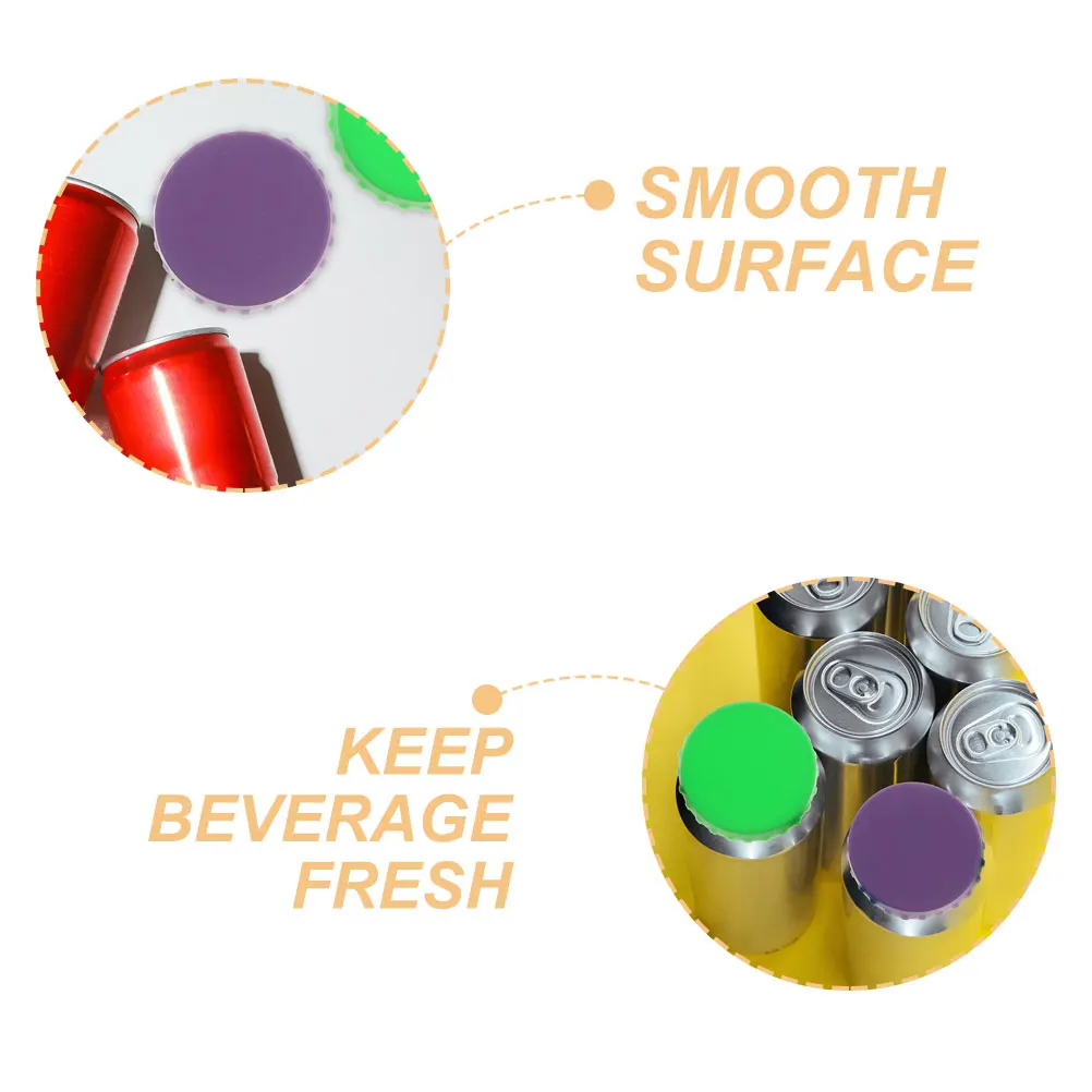 

4Pcs Silicone Can Lids Leak Proof Bottle Caps for Drinks Soda Beer Canned Beverages Keep Essential