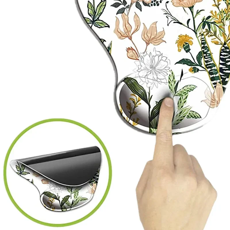Ergonomische Muismat Met Polssteun Siliconen Antislip Deskpad Polssteun Onder Hand Kantoor Computer Mousepad Bureau Mat