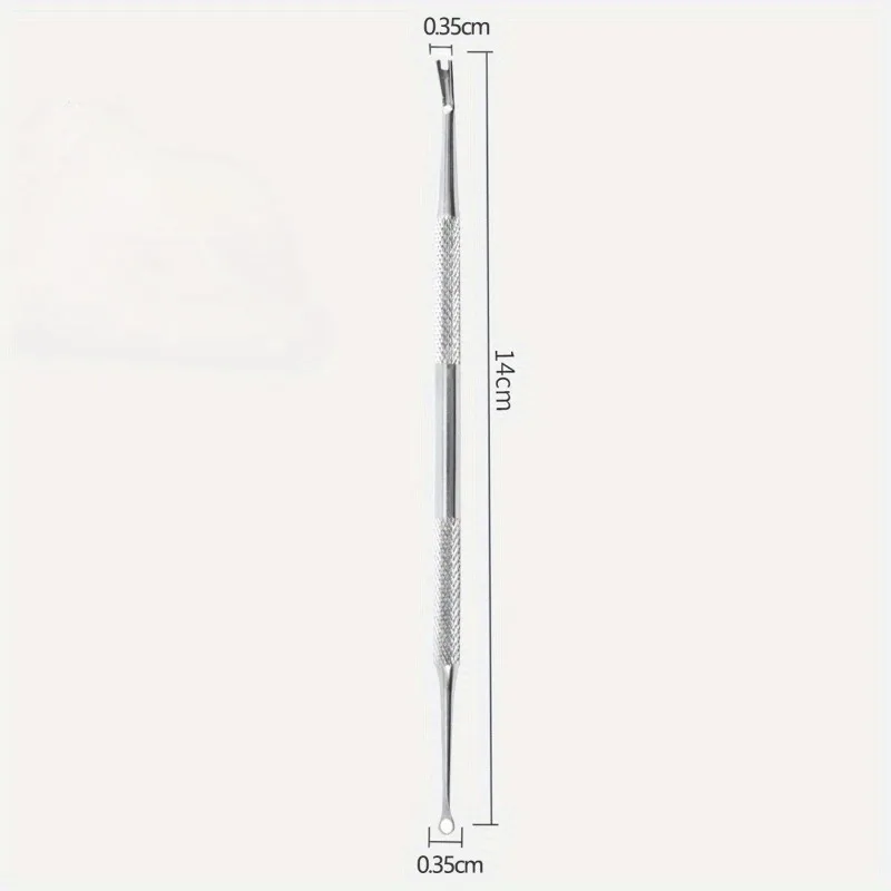 2 قطعة برأسين مسمار الفن الصلب دفع الجبهة الرمال فرك منصات حدوة الحصان تقشير مسمار إصلاح السطح فقط دفع مسمار أداة فنية #3
