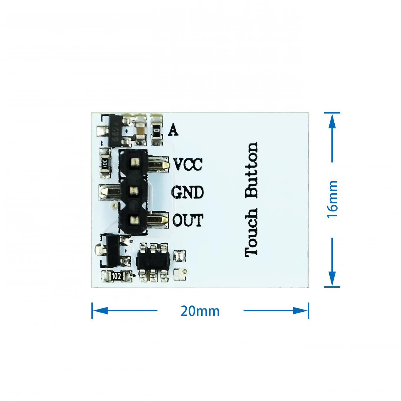 Green Blue Red and Yellow Color RGB Capacitive touch switch button module 2.7 V to 6 V module anti-jamming is strong HTTM series