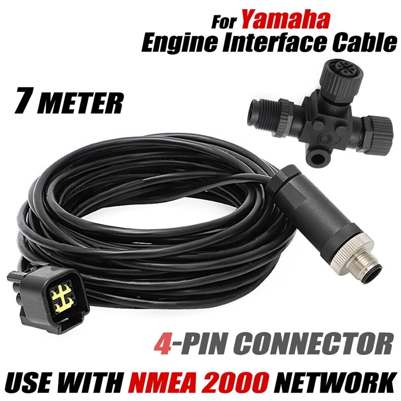 

Кабель интерфейса двигателя Yamaha NMEA 0120 7M & T для Lowrance & Simrad 000-2000-37, запасные части