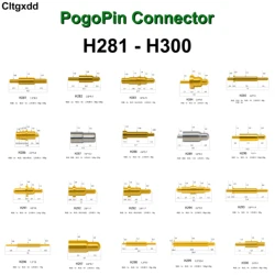 5PCS H281-H300 1A 5A 1.5A 3A Pogo Pin Connector Pogopin Battery Spring Loaded Contact SMD Needle PCB 1.5*8.5 2.0*9.1 2.0*4.0