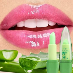 Color Changing Aloe Vera Lip Balm Long-Lasting Moisturizing Nourishing Refreshing Non-sticky Lipstick Lips Care Beauty Cosmetics