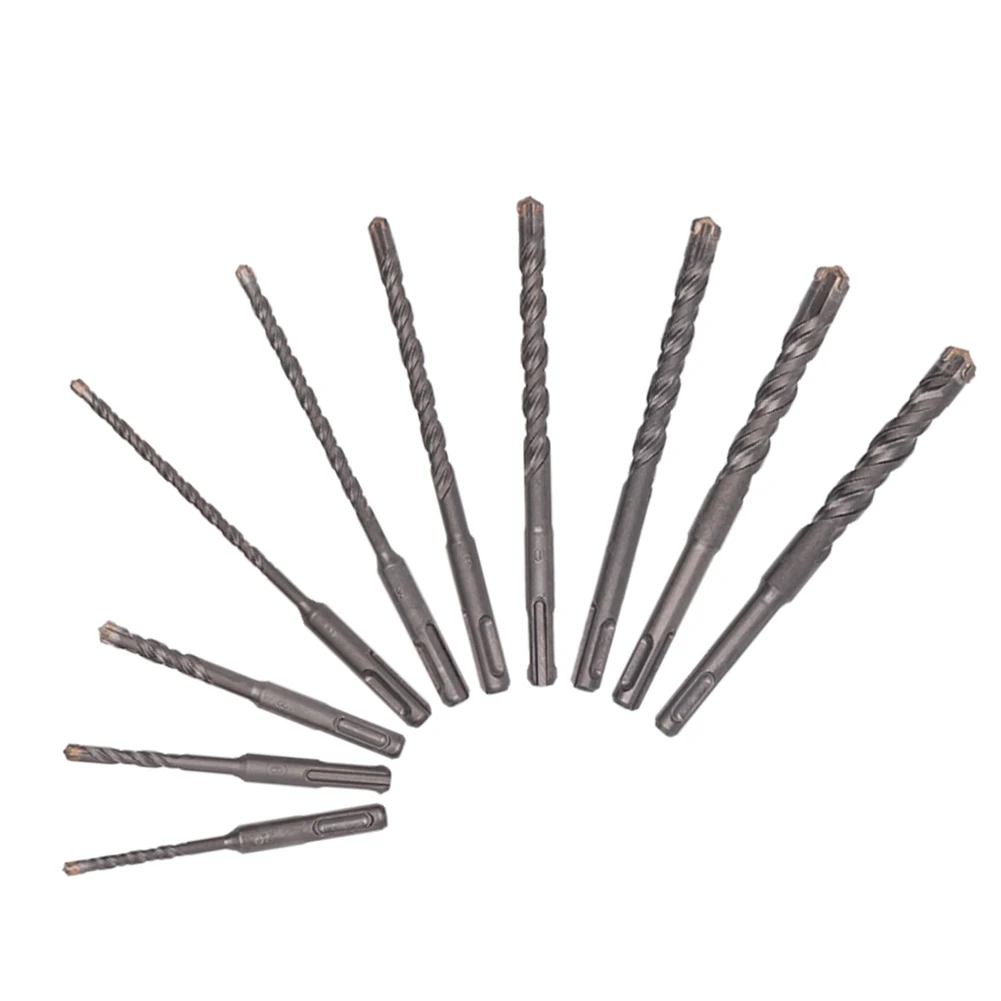 /10pcs /SDS /Plus Concrete Drill Bits 160mm 110mm Carbide Tipped Masonry Bit For Electric Hammer Drilling Brick Stone Wall Tool