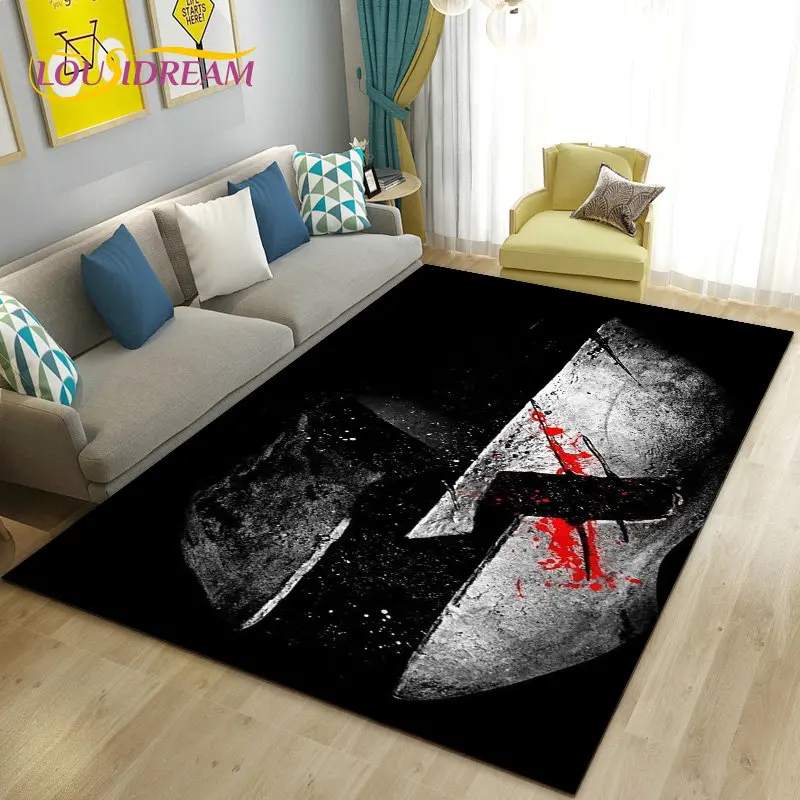 อัศวิน Templar Cavalier Crusaders เกมพรมขนาดใหญ่,พรมพรมสำหรับห้องรับแขกห้องนอนโซฟาพรมเช็ดเท้าห้องครัว,non-Slip