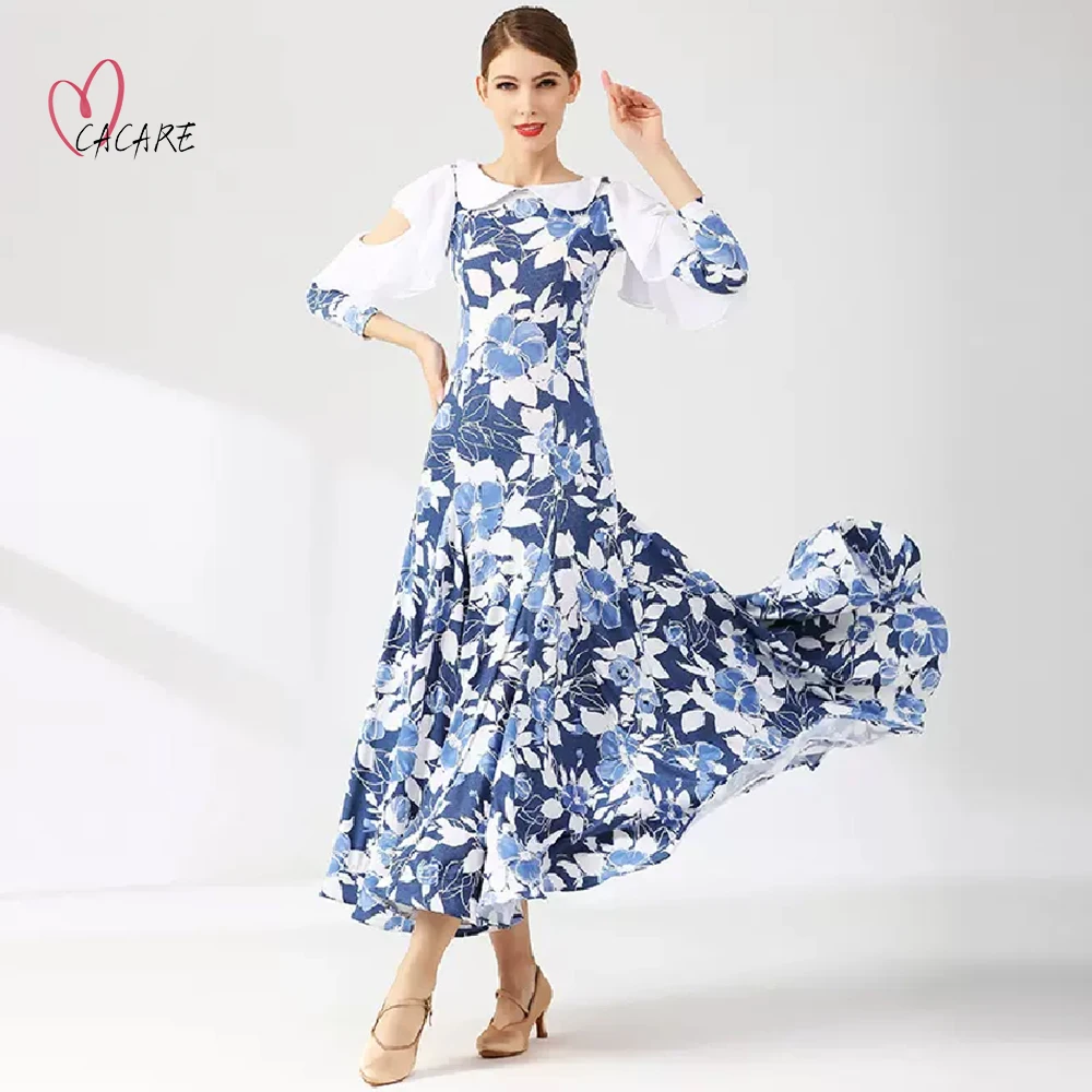 

Ballroom Dress Female Clothing Waltz Dance Dress Adult Modern Urban Dance Wear Suit Clothes Stage Costume Waltz Festival D1421