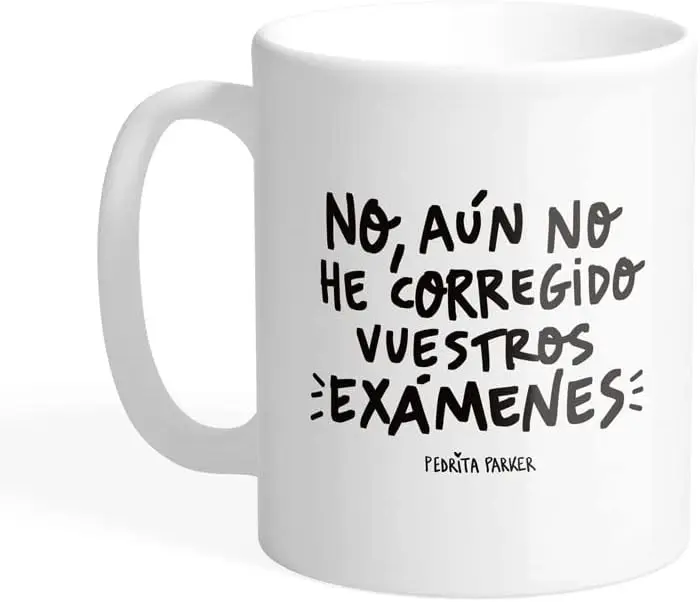 

Teacher Coffee Mug with Spanish Motivational Quote 330ml Ceramic Mug is a great gift for educators, professors.