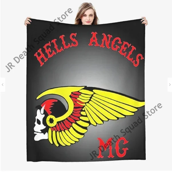 Blankets for Beds Napakalambot Hells Angels Pin on Hell Kumot Mga Bata Matatanda New Blanket Couch Throw Blanket Plush