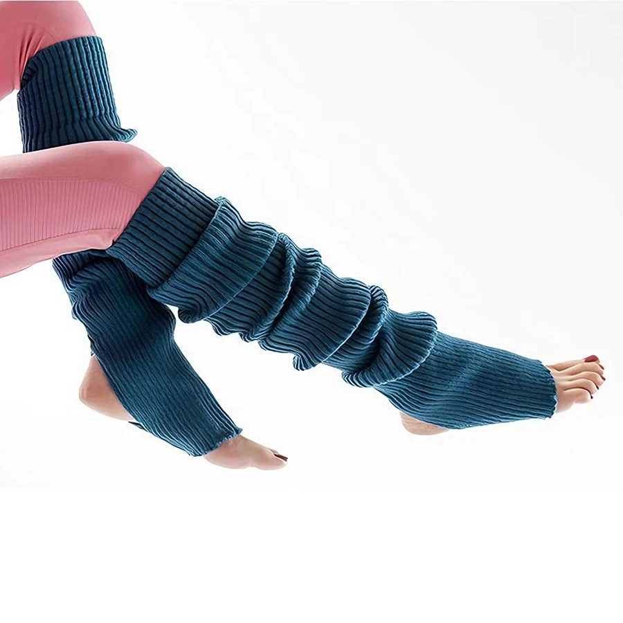 USHINE Classic Knit Leg Warmers Rib-Knit Knee-High Leg Warmer Socks Women's Stockings Knitted knee high socks for comfort