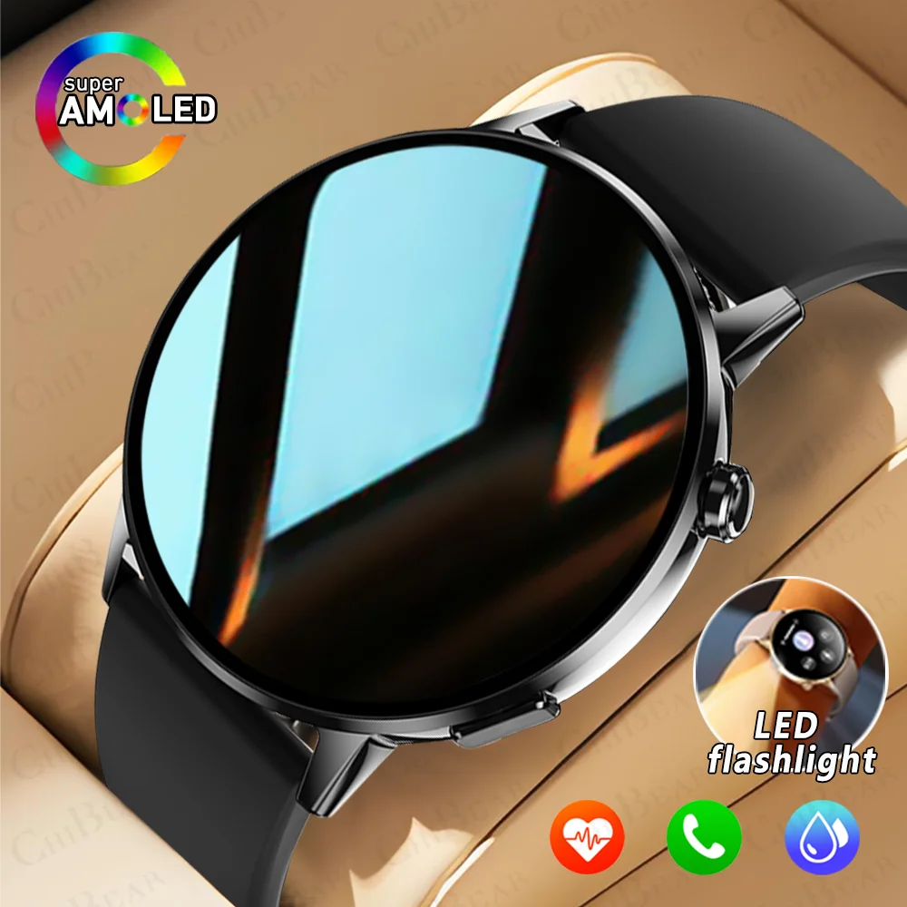 

2025 Новые ультра-прозрачные умные часы AMOLED с женским ночником для здоровья AI Voice Bluetooth Вызов Высококачественные модные женские умные часы