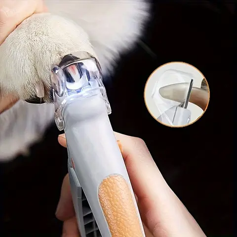 LED 애완 동물 손톱 가위, 미끄럼 방지 핸들, 쉽고 안전하게 트리밍에 적합, 고양이 편의 제공 개 및 고양이 발
