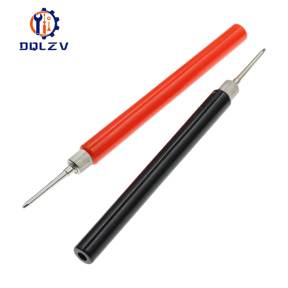 Multimeter Spring Test Probe Tip Insulated Test Hook Wire Connector Test Needles Electrical Test Probe Test Leads 128mm