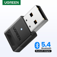 UGREEN USB Bluetooth Adapter Bluetooth Dongle 5.4 Adapter for PC Bluetooth Receiver & Transmitter for Bluetooth Keyboard/Mouse