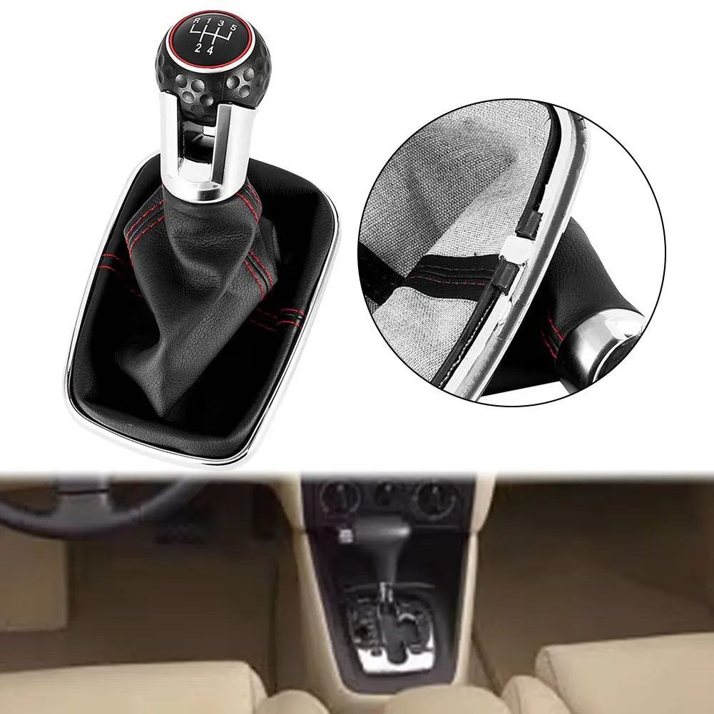 

12mm Gear Shift Knob For Mk4 For Jetta For Bora 1999-04 For Mk4 For Golf For GTI For R32 1999-2005 Black Silver Manual R6 Speed