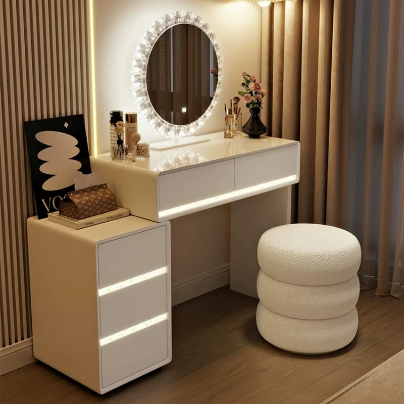 Holder Cabinets Dressing Tables Mirror Clearance Girls Matching Makeup Table Corner Nightstands Penteadeira Bedroom Funiture