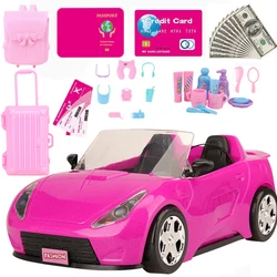 Car Model Kids Toys Car Outdoor Children Game Miniature Dollhouse Accessories For Barbie DIY Birthday Christmas Present Gift Toy