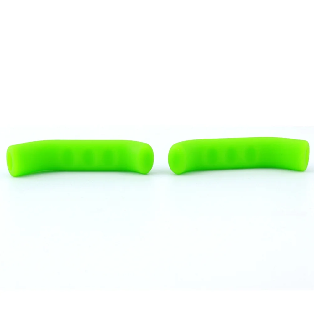 

Silicone Brake Cover For Mountain Bike Handlebar Grips Green Ergonomic Shock Absorbing Comfortable Non-Slip Grip Protector