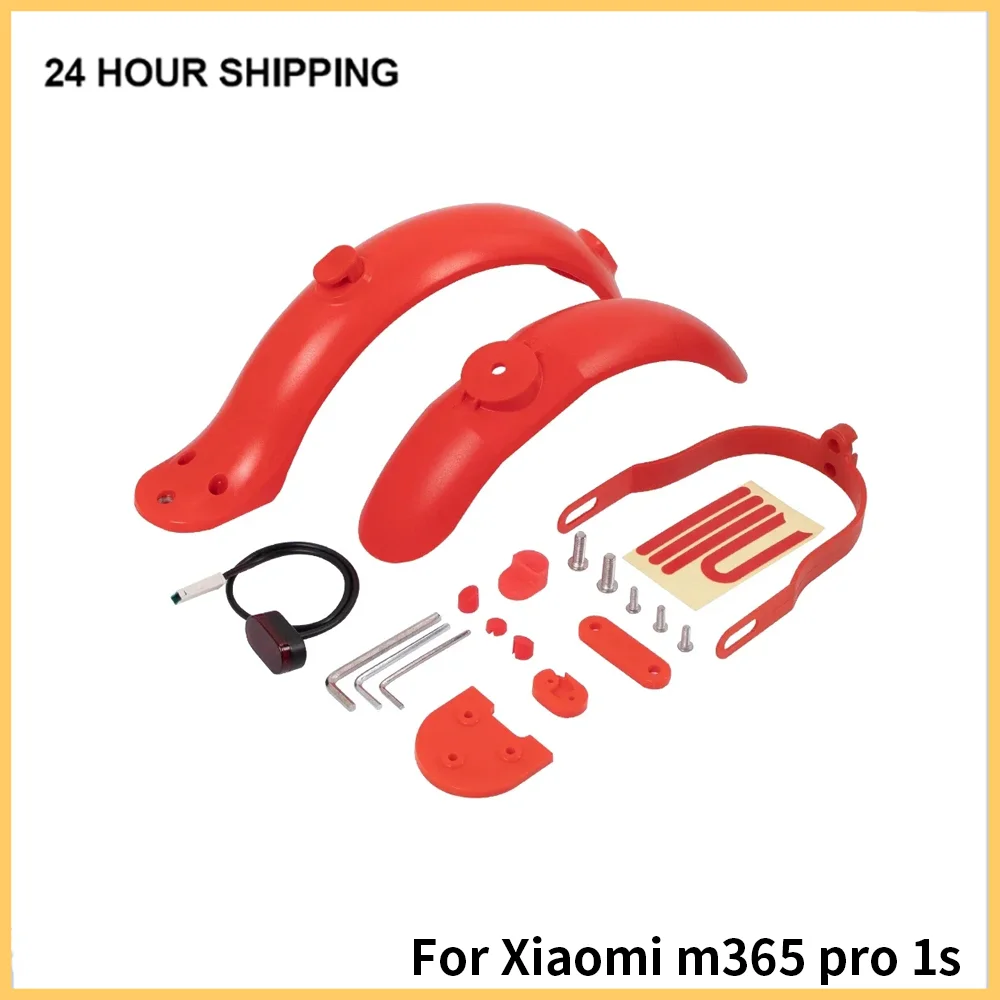 Modificted Fender Heighten Support Bracket/Taillight/Rubber Cap  for Xiaomi M365 Pro 1S Electric Scooter Rear Wheel Kits