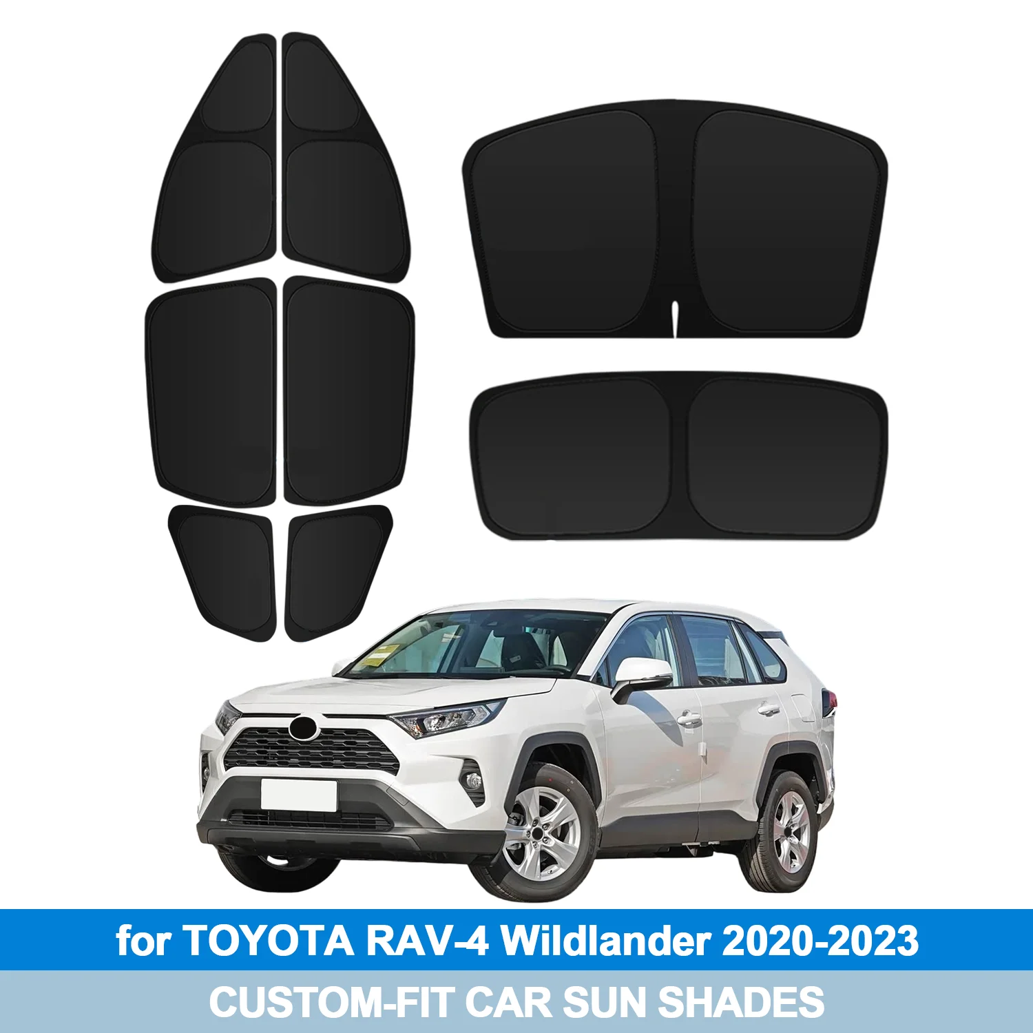 

For TOYOTA RAV-4 Wildlander 2020-2023 Windshield Sun Shade Side Window Shades Cover Sun Visor Shield Privacy Protection