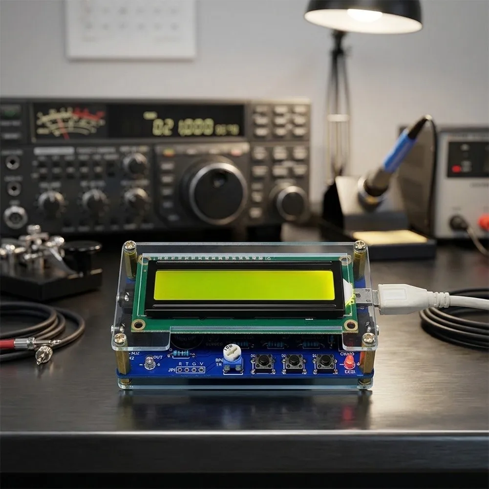 For CW Code Decoder Trainer with LCD Screen for Morse Code Practice Supports Audio Signal Input and External Key Connection