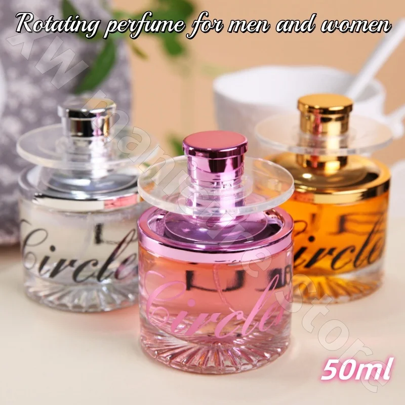 

Rotating Perfume for Men and Women Long-lasting Fresh Eau De Toilette Natural Floral Fragrance Romantic and Sweet 50ml