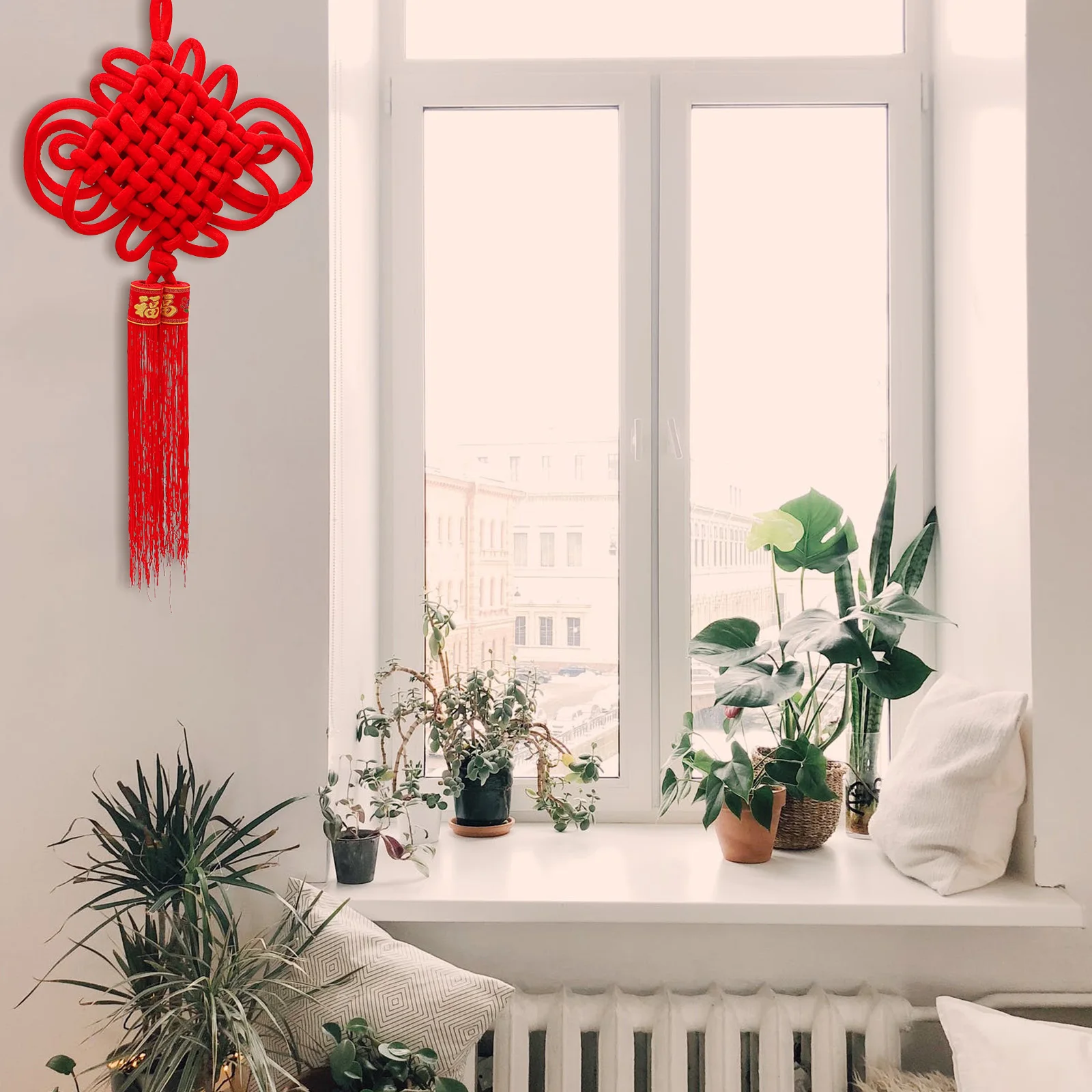 

Chinese Knot nament Home Door nament Decor Tassel Wall Pendant Premium Material Eco Friendly Beautiful Mood Style