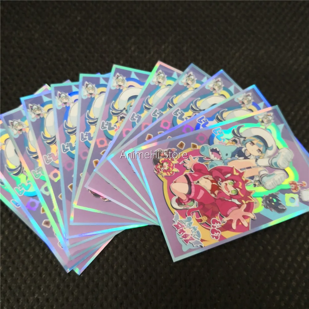 50 PCS/Bag Game Yu-Gi-Oh! Live Twin Kisikil Lilla Card Sleeves Anime Yugioh Holographic Sleeve Cards Protector Case for Gift