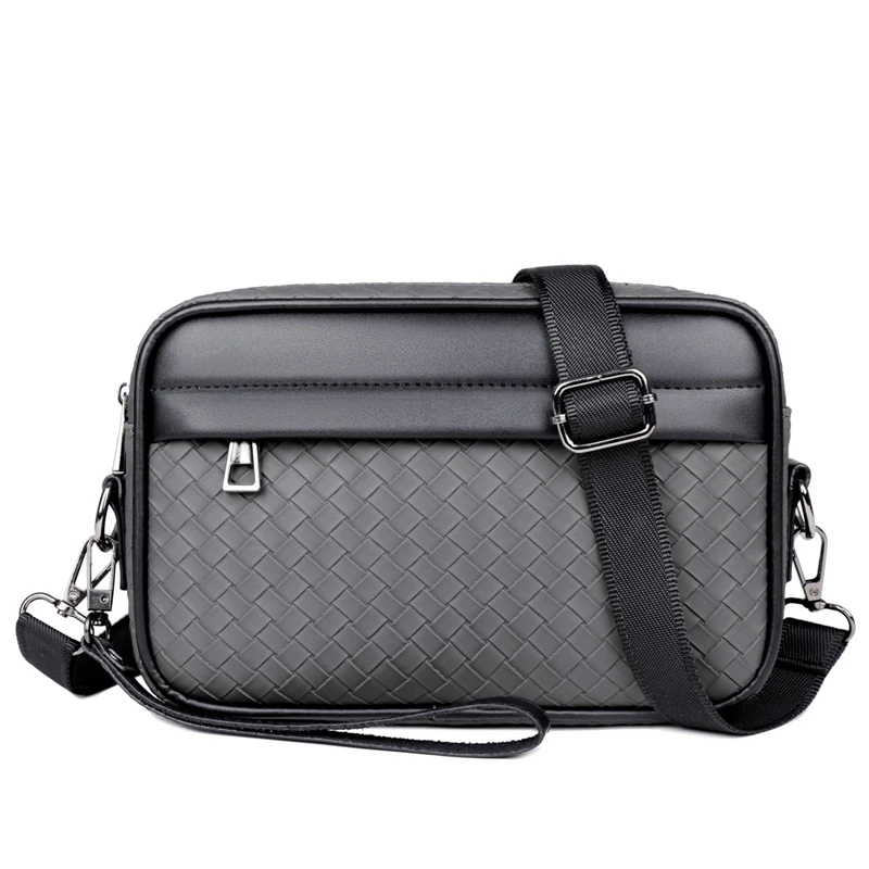 

Fashion Casual Men Day Cluth Handbag High Quality PU Leather Men Messenger Bag Luxury Designer Men Shopping Shoulder Bag sac