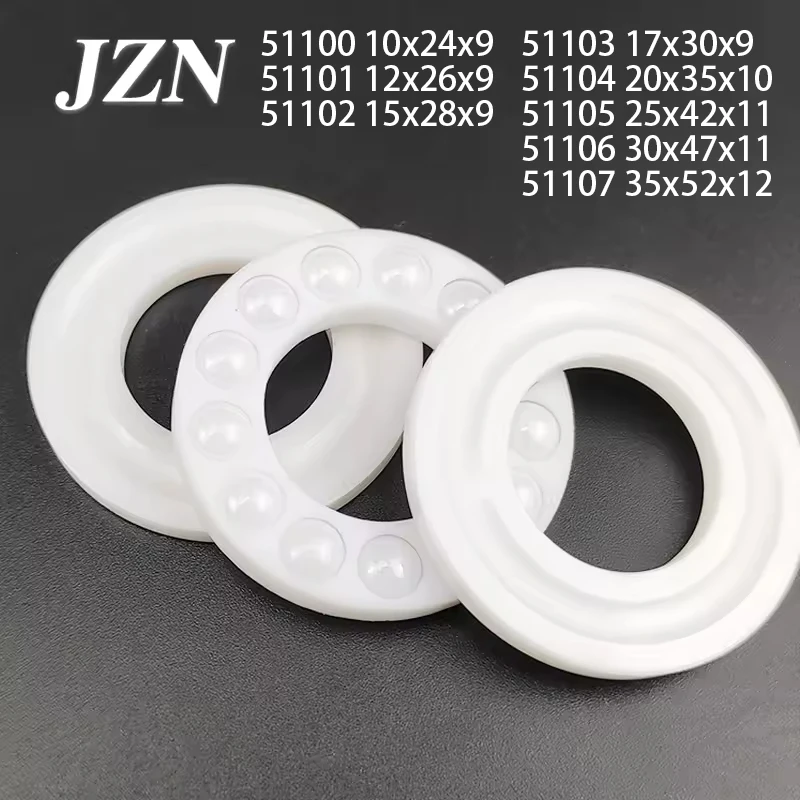 Flat thrust ball ceramic bearing 51100 51101 51102 51103 51104 51105 51106 51107 10x24x9 12x26x9 15x28x9 17x30x9 20x35x10 mm