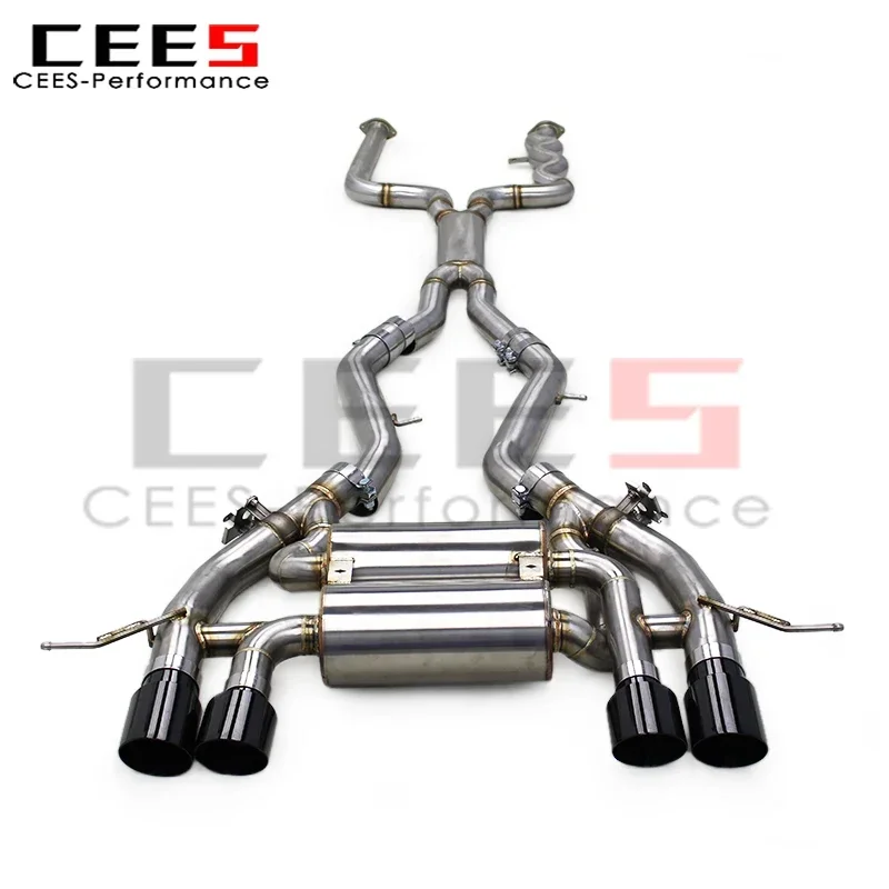 CEES SS304 Stainless Steel Tuning Exhaust Pipe System for BMW M3 M4 G80 G82 G83 3.0T 2019-2025 Car Escape Sport Exhaust Muffler