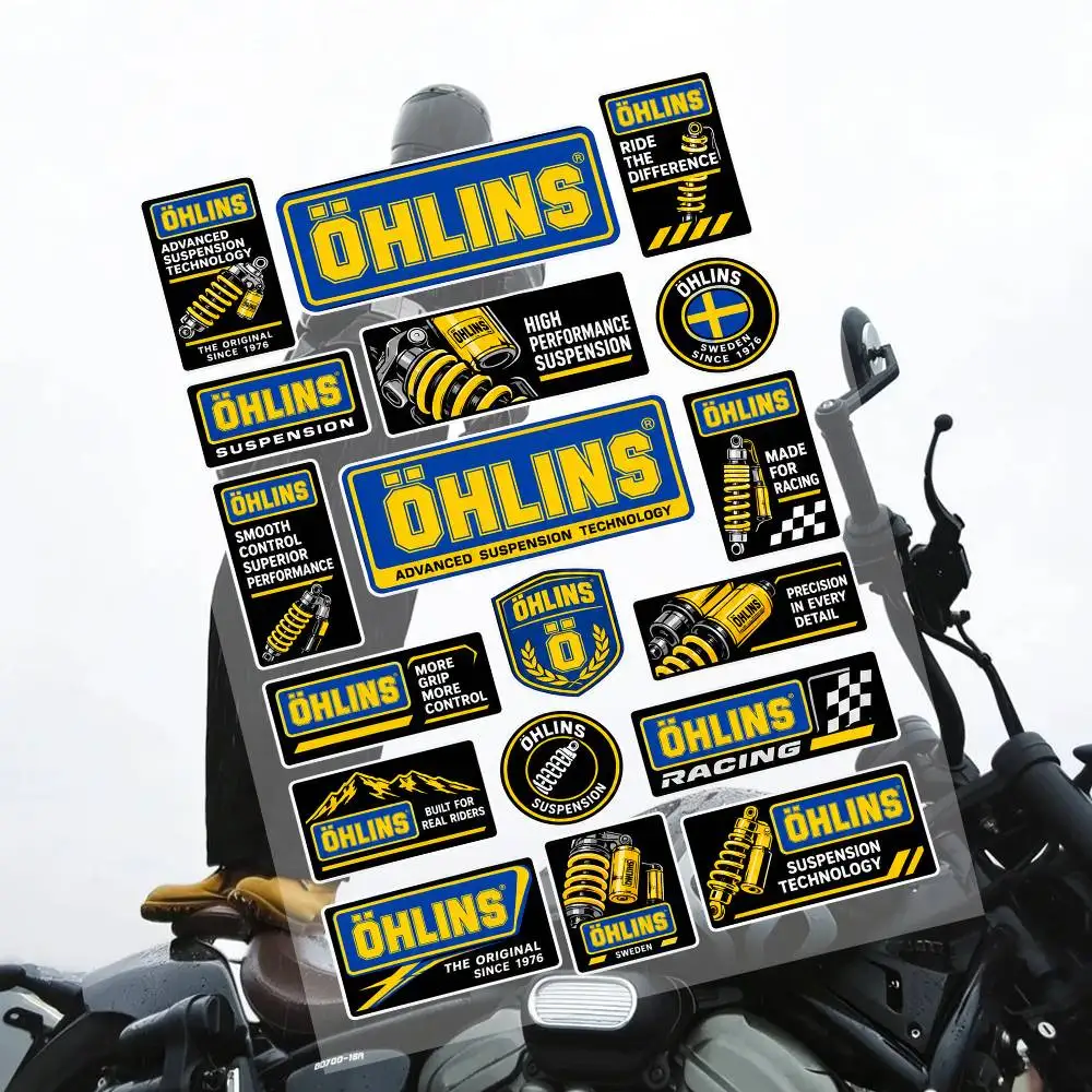 Oh-lin-s Cool Graphic Stickers Set Waterproof Vinyl Decals For Motorcycle Helmet Car Laptop Skateboard Luggage Phone Case