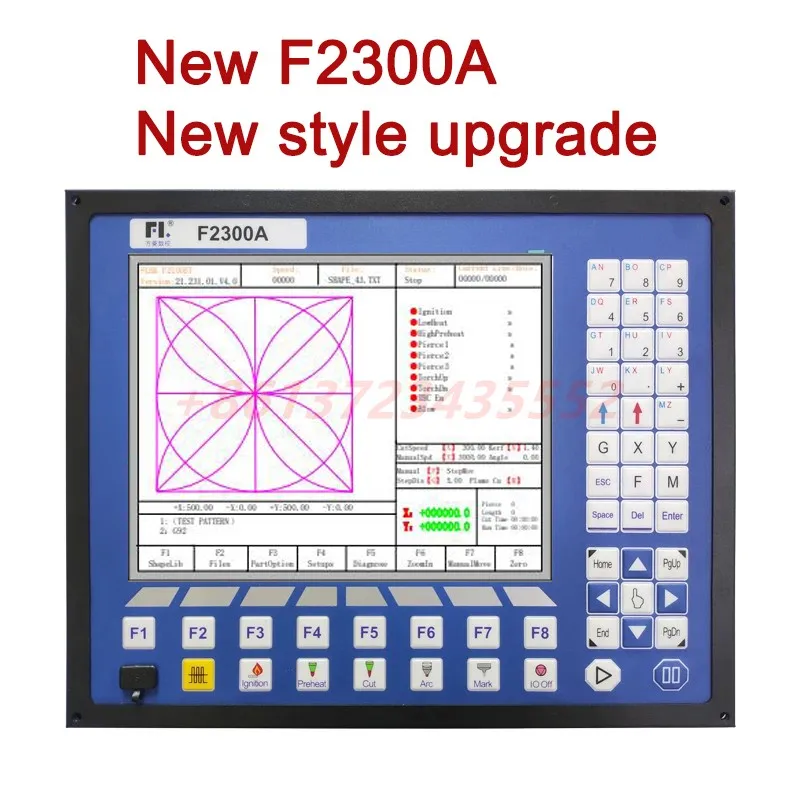 F2300A V5.0 plasma cutting 2-axis controller supports CAN bus/cutting parameter library/supports station configuration