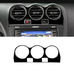 for Altima 2008 2009 Center Consoe AIr Outlet Vent Decorate Cover Sticker Decal Carbon Fiber/ABS Car Interior Accessories