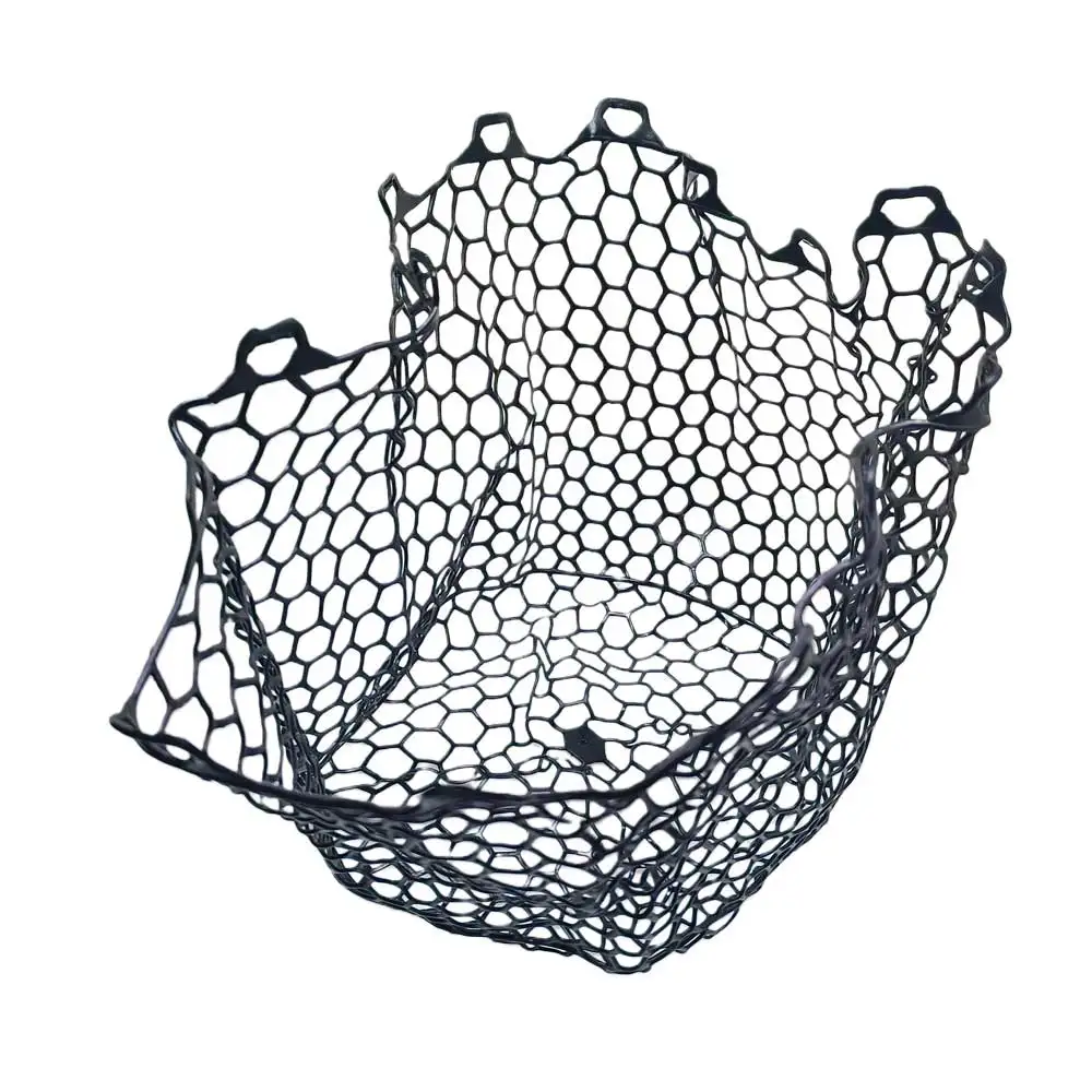 Rede de Pesca Substituta, Bolsa de Rede Colapsável com Malha e Revestimento de Silicone para Pesca com Mosca, Captura e Liberação