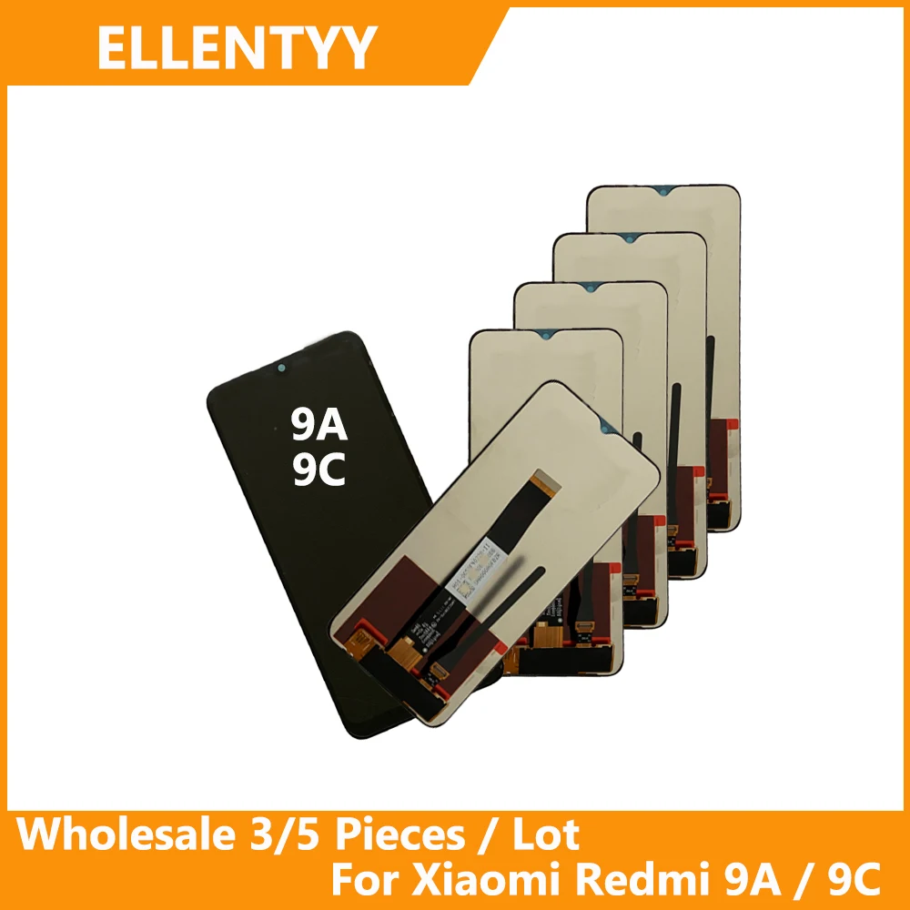 

Оптовая продажа, 3/5 шт./лот, высокое качество для Xiaomi Redmi 9A/Redmi 9C, ЖК-дисплей с сенсорным дигитайзером