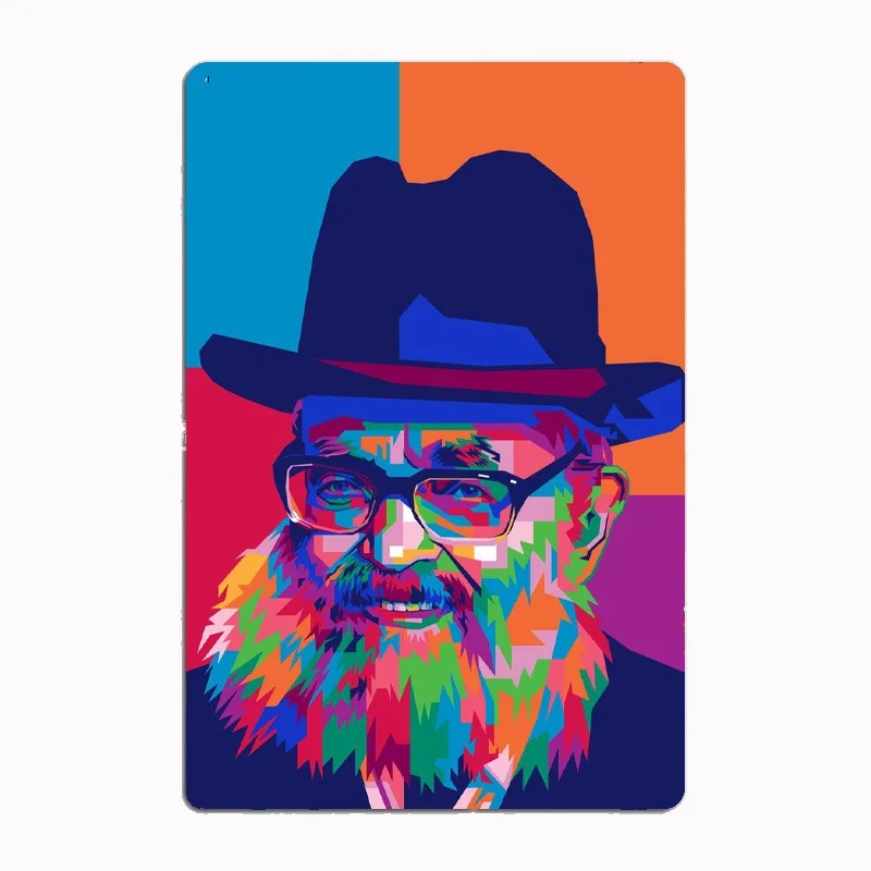 Rabbi Yaakov Kamenetsky Metal Sign Mural Painting Cinema Living Room Cinema Funny Tin Poster Retro Man Cave Home Tavern