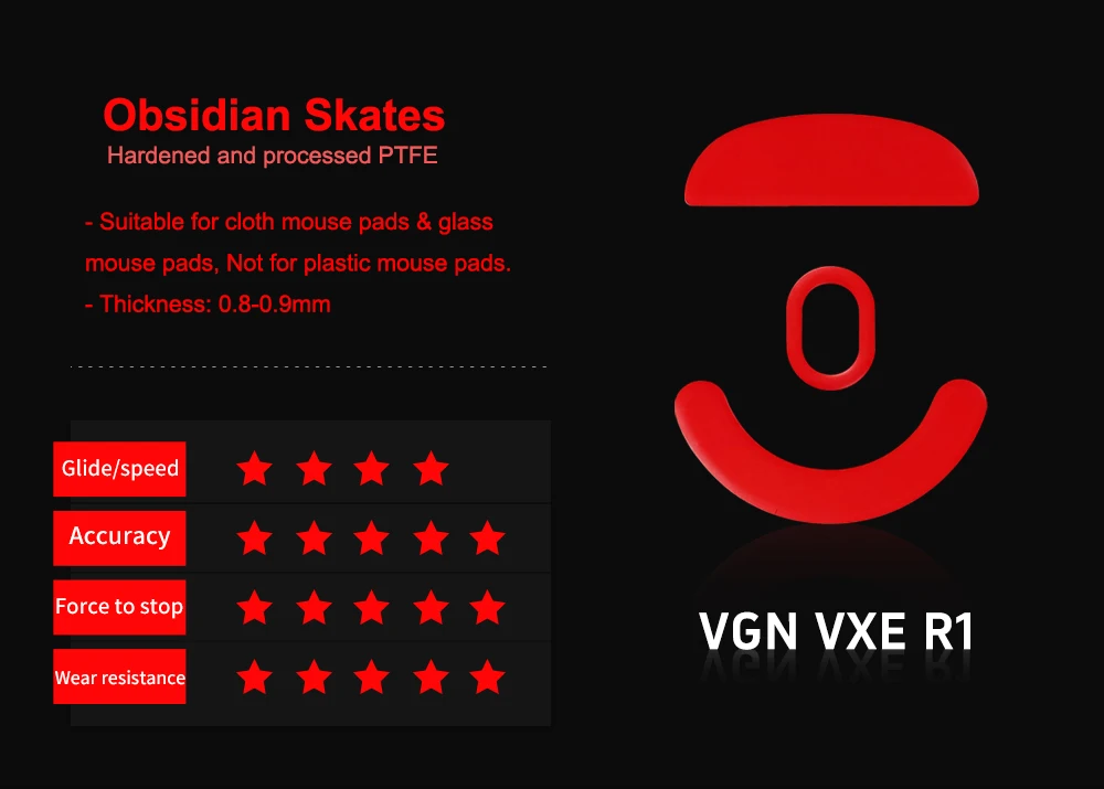 X-Raypad Obsidian Control Skates for VGN/VXE Dragonfly R1