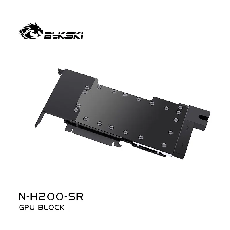 Bykski N-H200-SR GPU كتلة استخدام لبطاقة الرسومات NVIDIA Tesla H200 141G PC تبريد المياه النحاس جميع المبرد المعدني