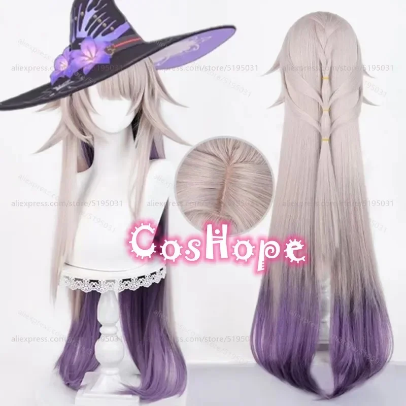 z;3,d'5,g\7/HSR The Herta 100cm Long Straight Purple Mixed Anime Cosplay Wig Heat Resistant 6,j.y'8 /c.