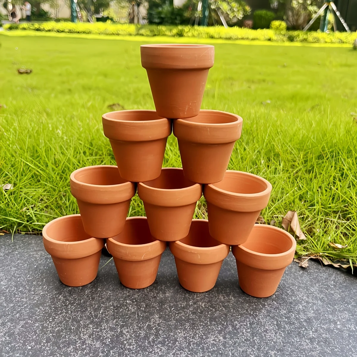 10 Pcs 2.2'' Terra Cotta Pots Pottery Planter Cactus Flower Pot Succulent Pot with Drainage Hole- Great for Plants,Crafts