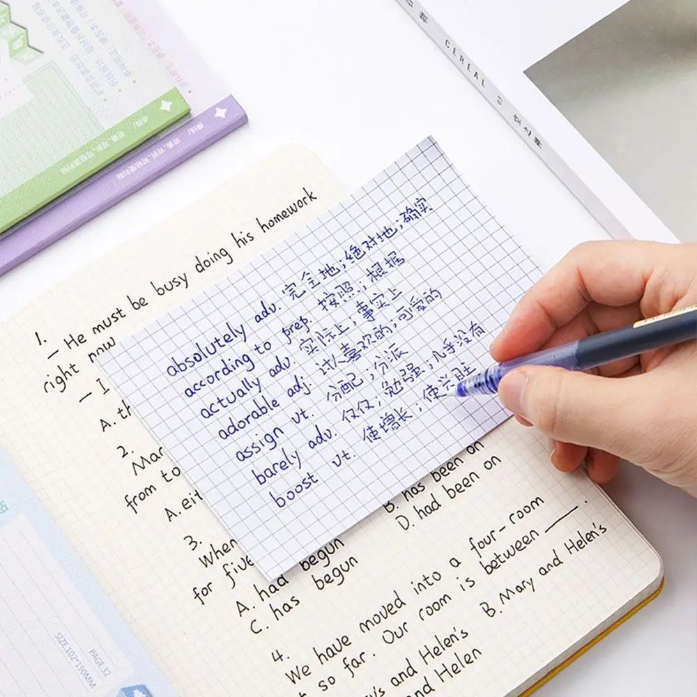 Sticky Writable Notes Scrapes Adesivos, Memo Pads, Posted it, Paper Notepad, Papelaria Escolar, Material de Escritório, 32 Sheets