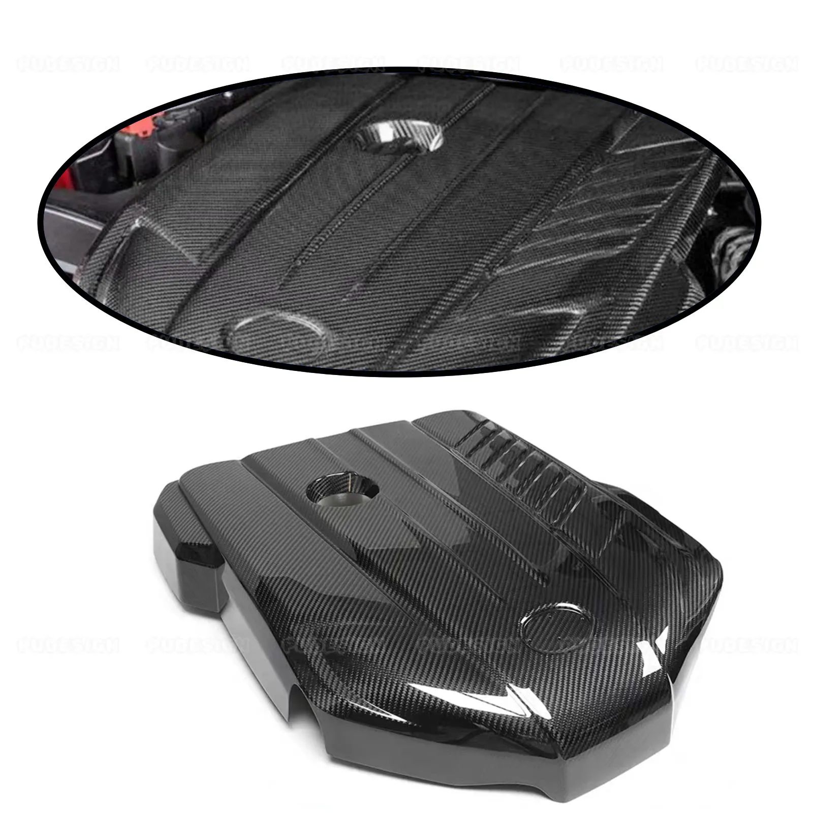 Dry Carbon Fiber Hood Engine Cover For Toyota GR Supra A90 A91 2019up Inner Bonnet Engine Compartment Bodykits
