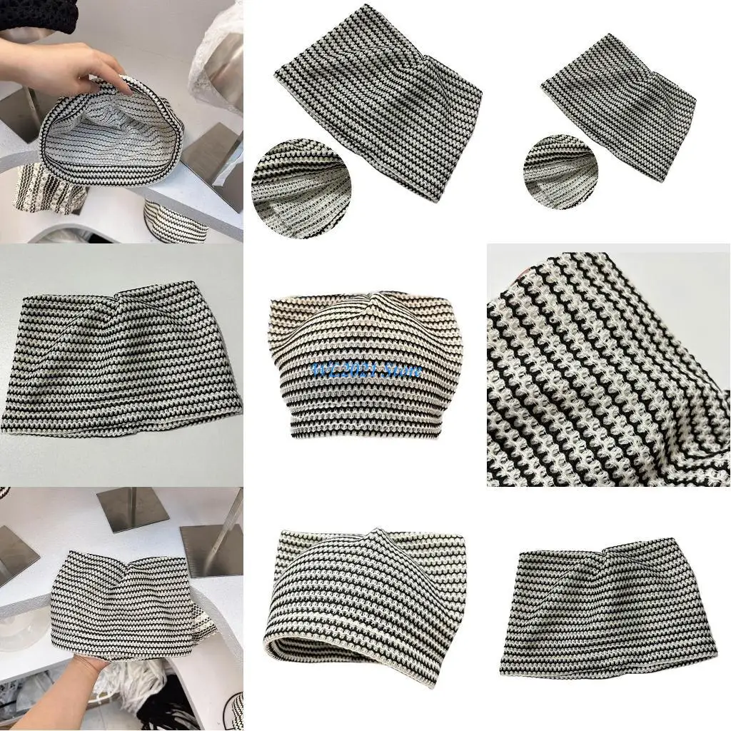 

G5GC Comfortable Striped Pattern Hat Girl Cats Ear Hat Breathable Beach Getaways Hat
