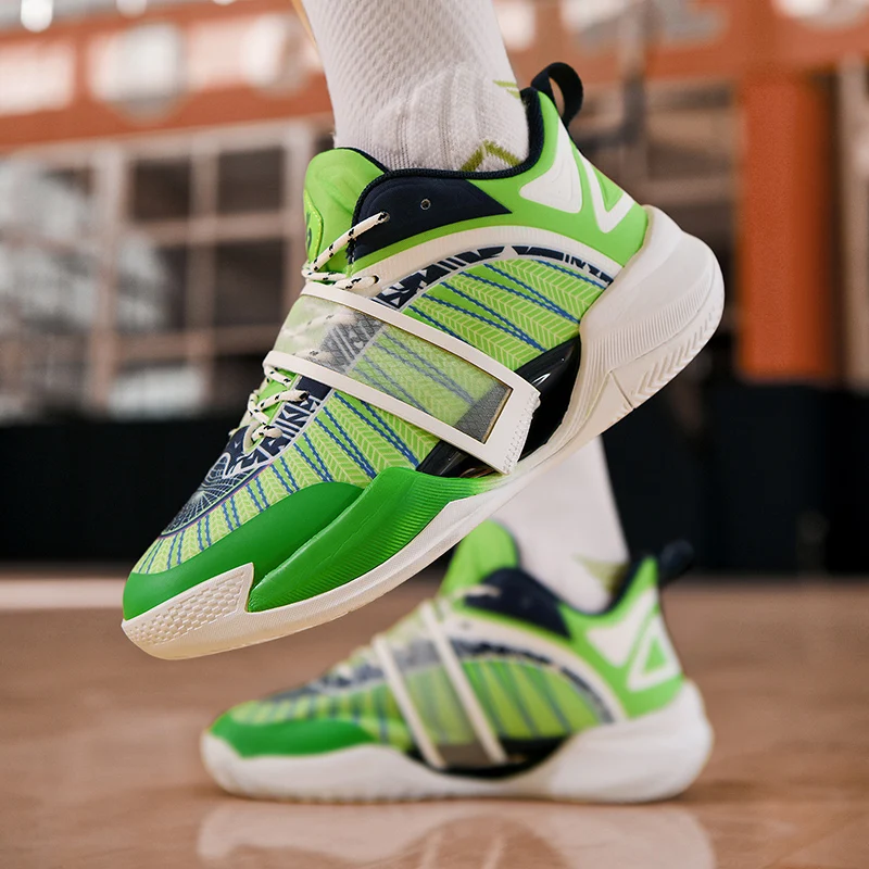 

Новинка 2024 года, мужские баскетбольные кроссовки, спортивная обувь с мягкой подкладкой, дышащие, удобные, универсальные, нескользящие уличные кроссовки