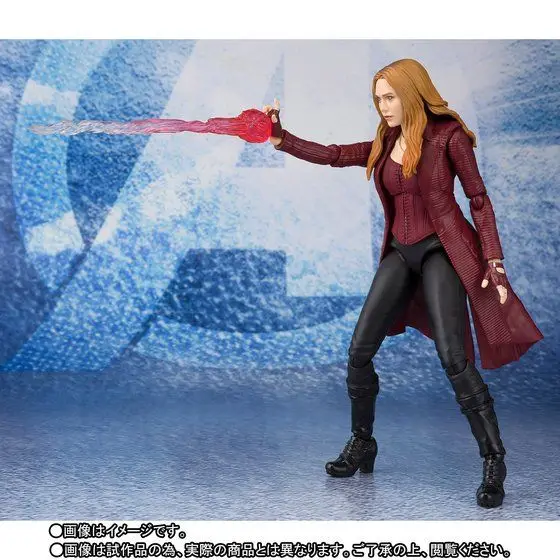 Bandai Original S.H.Figuarts Marvel SCARLET WITCH AVENGERS INFINITY WAR Action Figures Active Joints Collectible Model